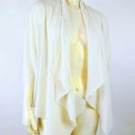 Soft Surroundings SOFT SORROUNDINGS Cream Floral Back Open Cardigan Photo 0