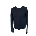 Lululemon New Heights Black Knit Ribbed Sweater Size 8 Minimalist Classy Goth Photo 2