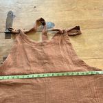 Pink Lily  GAUZE KNOTTED ROMPER  LIGHT BROWN ROMPER Size 2XL Photo 4