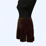 Brown vintage Y2K velvet mini skirt Size 25 inch waist Photo 2