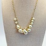 Pearl Necklace Gold Chain Statement Jewelry Bridal Wedding Party Women Photo 1