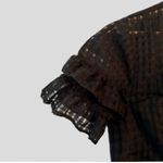 BCBGeneration NWT Revolve × Black Fit and Flare Ruffle Mini Dress Photo 4