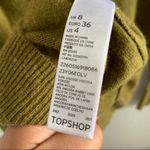 Topshop Green Angora Mix Sweater Lightweight Fall US 4 Photo 8