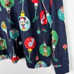 Disney 100 Soft Christmas Pajama Top Raglan Shirt Mickey Mouse Olaf Size XL EUC Photo 8