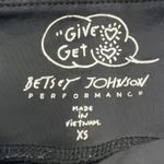 Betsey Johnson  Capri Leggings Polka Dot Floral Performance Yoga Pants Size XS Photo 6