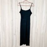 Lulus  Black Spaghetti Strap Twist Front Maxi Dress Size S Photo 4