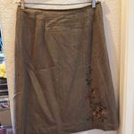 White Stag FINAL MARKDOWN  lined embroidered skirt 8 Photo 0