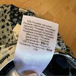 Ganni NWT Jacquard V-Neck Puff Sleeve Blouse in Leopard Print Size 34 XS Photo 9