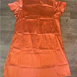 Joules Orange Satin Dress Size L Photo 2
