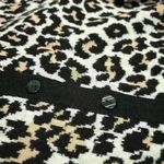 Chadwick's  of Boston Leopard Cardigan Button Up Long Sleeve Sweater Top Size L Photo 5