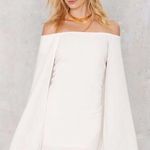 Nasty Gal White Cape Dress Photo 0