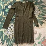 Urban Outfitters  Sparkle Gold Metallic Square Neck Bodycon Mini Dress Size L Photo 3