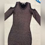 Rebecca Minkoff Cold shoulder Claude rainbow glitter body con short dress XXS Photo 6