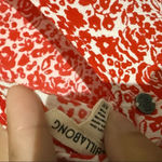 Billabong 🎄 mini flare  Red and White Floral Dress Photo 4