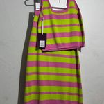 Victor Glemaud x Target Striped Midi Sweater Skirt and Tank top set S :Box OW2: Green Photo 5