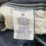 Revolt Vintage Embroidered Butterfly Beaded Blue Jean Bootcut Size 10 Y2K Photo 5