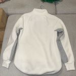 Abercrombie & Fitch  White and Gray Quilted Jacket Photo 2