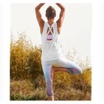 Athleta  Women's‎ High Rise Prism Chaturanga Striped Crop Leggings Size Medium Photo 2