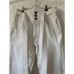 Abercrombie & Fitch The Mom Belted White Jeans Size 25 Photo 1