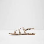 ALDO  Astoria Snake pattern Flat Sandals Size 7 Photo 3
