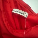 Abercrombie & Fitch  Viral Red One-Shoulder Cutout Maxi Wedding Guest Dress Large Photo 4