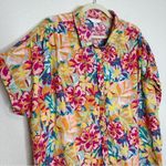 Time And Tru  Linen Lyocell Blend Roll Cuff Button Down Shirt Photo 1