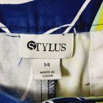Stylus blue tropical print shorts size 12 Photo 4