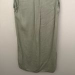 C&C California | Lyocell Collared Shirt Dress Olive Green Sleeveless | Small Photo 5