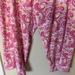 Croft & Barrow Croft Barrow Womens Pajama Pants XL Capri Comfy Pink Paisley Lightweight Photo 2