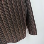 Chaser Top SZ Small NWT Metallic Stripe Long Sleeve Rose Gold Dolman V-Neck Photo 9