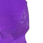 Alexander Wang ALEXANDER‎ WANG Sleeveless Mesh Cutout See Through Collared Top Purple Medium Photo 7