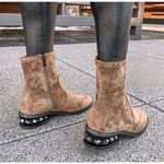 Vince Camuto New Without Box  Kelcha Faux Suede Studded Boots Sz 9/40 MSRP $175 Photo 1