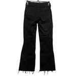 L'Agence L’Agence Kendra High Rise Cropped Flare Jeans in Coated Noir N104-18 Photo 4