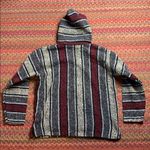Urban Outfitters MAROON MEXICAN BLANKET DRUG RUG HOODIE Photo 3