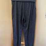 Gap BRUSHED TECH JERSEY JOGGERS FOLD OVER WAIST BLUE SMALL Photo 4