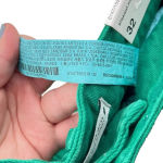 ZARA Washed Green High Waisted Denim Straight Cropped Jeans Size 0 Photo 15