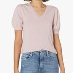 NWT Puff Sleeve Crewneck Sweater Pink Size XXS Photo 0