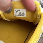 Vans  Women's Size 7 Yellow Floral Print Lace-Up Sneakers Photo 6