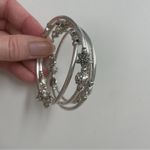 Swirly Bracelet Sea Charms Turtle Starfish Shell Flower Leaf Sun Silver Stretch Photo 4