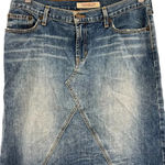 Abercrombie & Fitch  Vintage Denim Skirt Straight Blast Wash Blue Size‎ 8 Photo 4