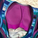 Athleta ‎ Airbrush Striped Tinker Workout Bra Tank Top Blue Purple  Small Photo 5