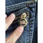 Michael Kors  Skinny Dark Wash Stretch Jeans Ankle MK Logo Women’s Size 4 Blings Photo 2