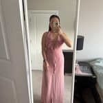 Glamorous Pink Ruffle Maxi Dress Photo 3