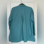 Madewell The Oversize Straight Hem Signature Shirt Shaded Aqua Size S NWT Photo 4