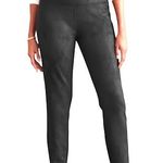 Soft Surroundings  faux suede black leggings, high rise. Women’s size S petite Photo 0