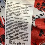 Banana Republic Shorts Romper Faux Wrap Red and Black Floral Photo 8