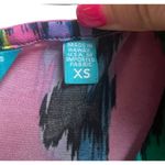 Tori Richard  Honolulu Tunic Dress Multicolor Pullover Abstract 3/4 Sleeves XS Photo 2