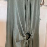 Calvin Klein  Light Green Textured Dress Photo 0