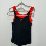 J.Crew Size Medium NWT Lot of 2 Scoop Neck Cotton Tanks Guava Orange and Black Photo 6