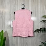 Liz Claiborne NEW  Liz Gold Embossed Floral Pink Vest size M Medium NWT Photo 1